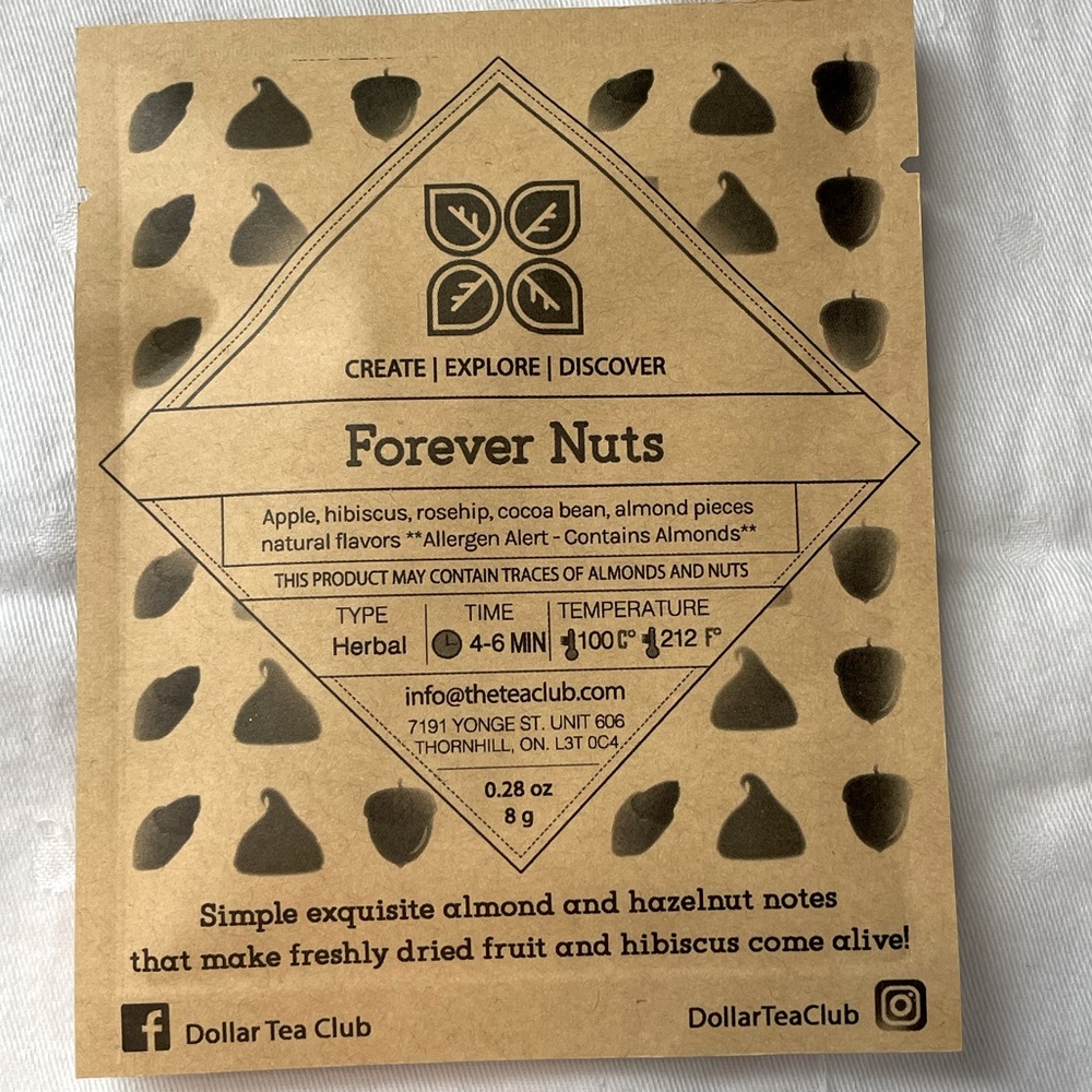 Forever Nuts Loose Leaf Tea, 8 g, Dollar Tea Club